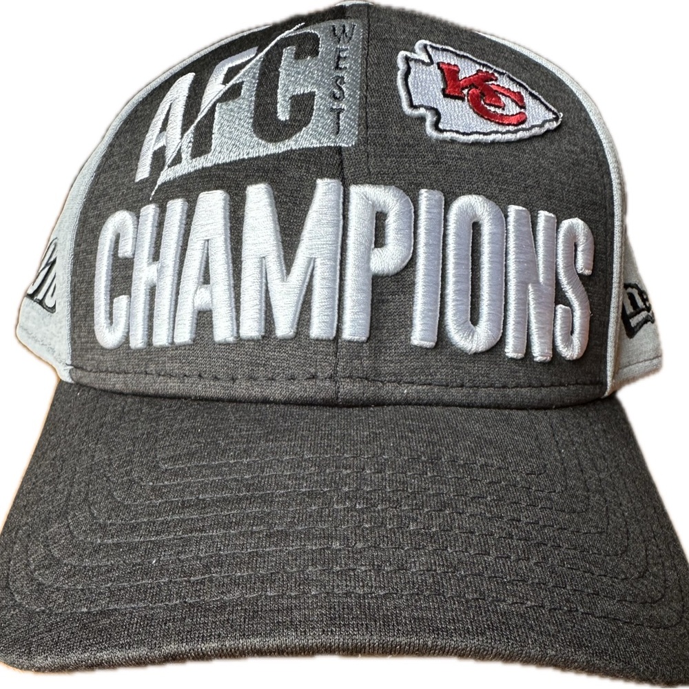 New Era Dark Gray and Light Gray AFC Champions Hat